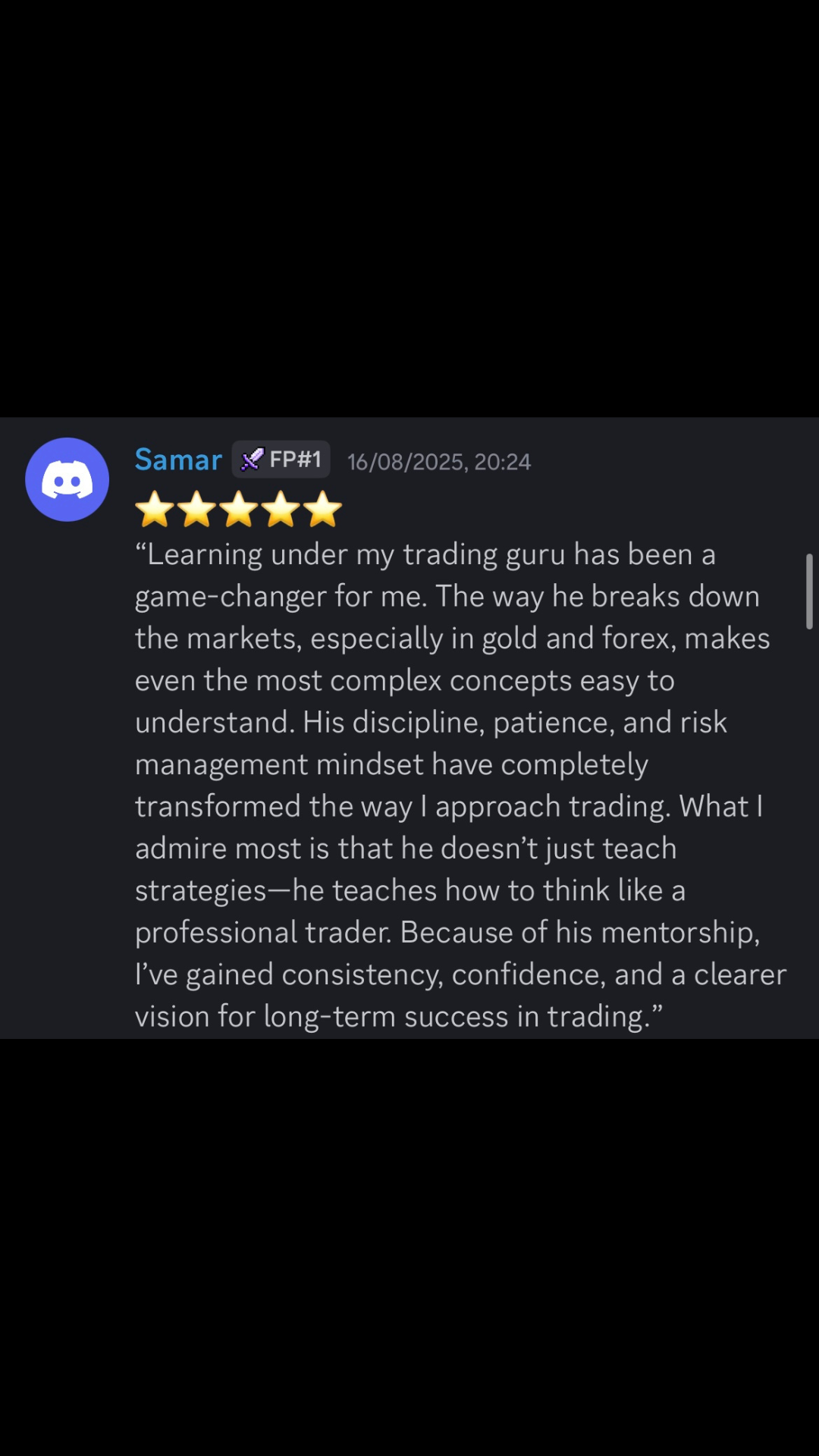 Trader Testimonial 8